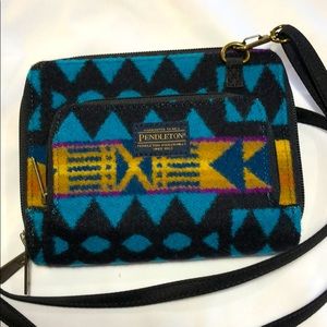 Pendleton Jacquard Wallet on strap.